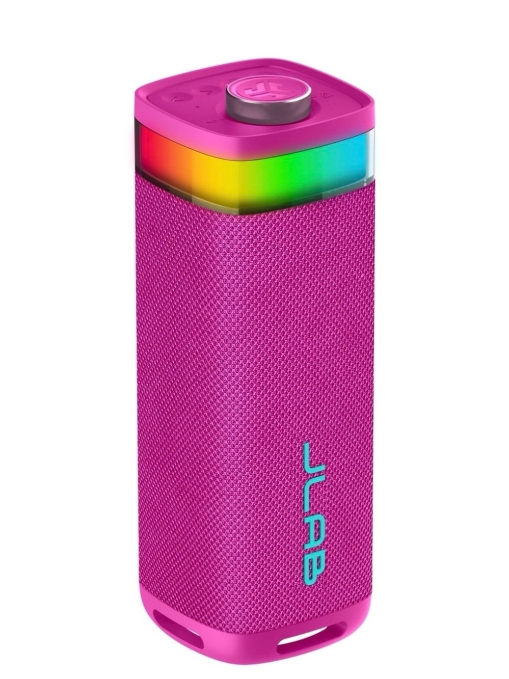 NIB JLAB Pink Portable Bluetooth Waterproof RGB Light App Connect Speaker